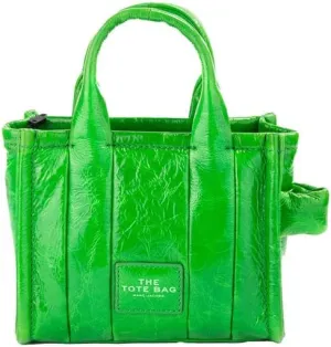 Marc Jacobs The Crinkle Leather Micro Tote Fern Green One Size