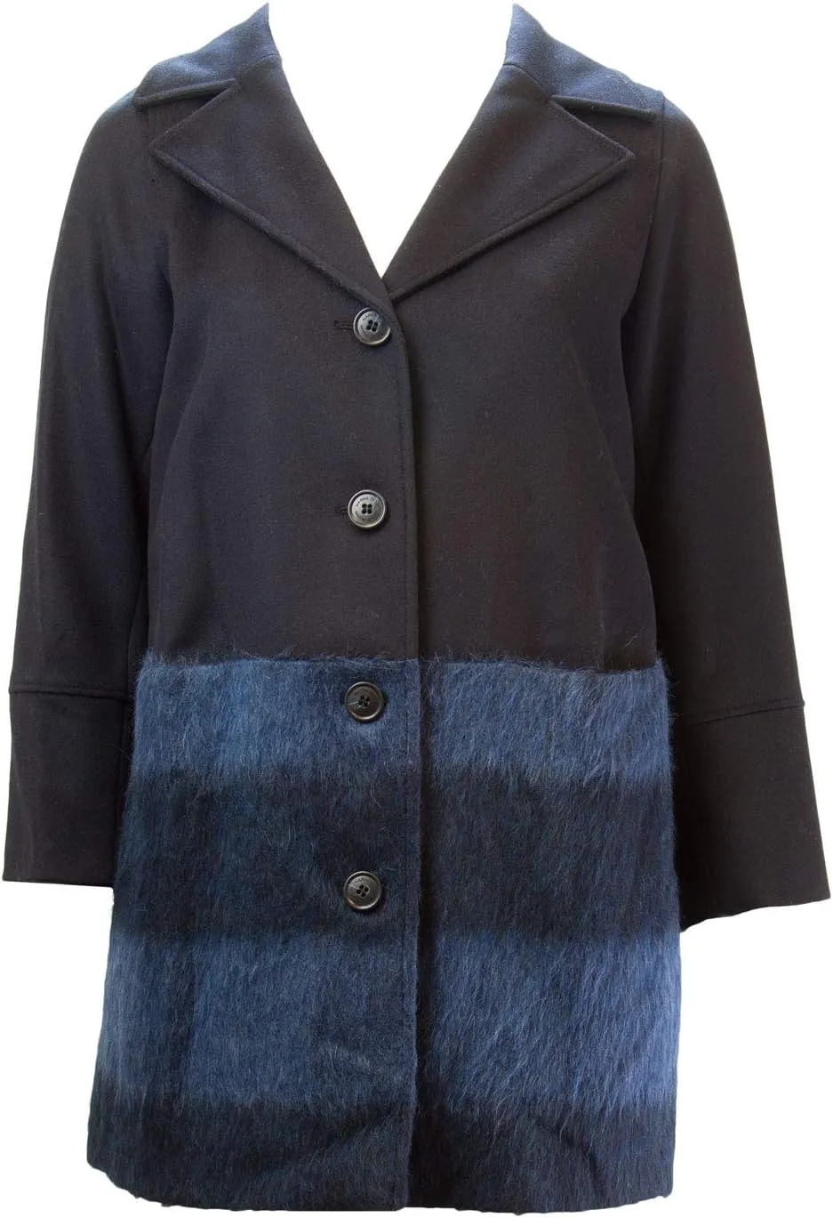 Marina Rinaldi Women's Nereide Two Tone Coat, Navy, 12W / 21