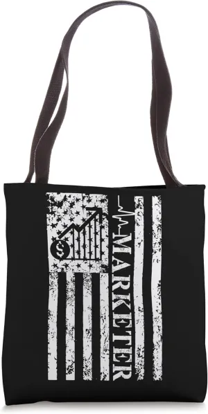 Marketer USA American Flag Market Specialist Merchant Tote Bag