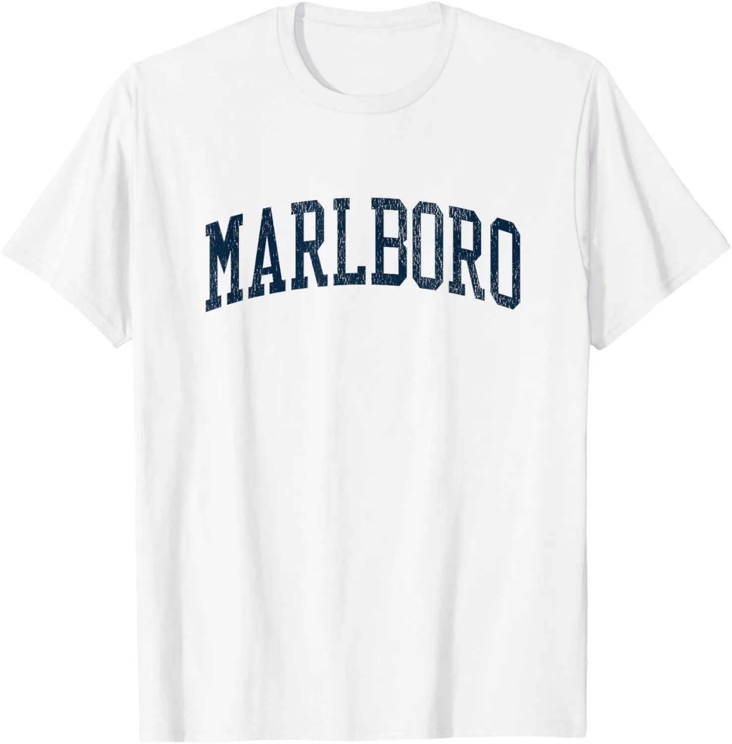 Marlboro NJ Vintage Athletic Sports JSN2 Navy Print T-Shirt
