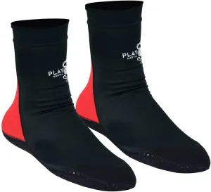 Martial Arts School Tatami Mat Training Socks - Black/Red