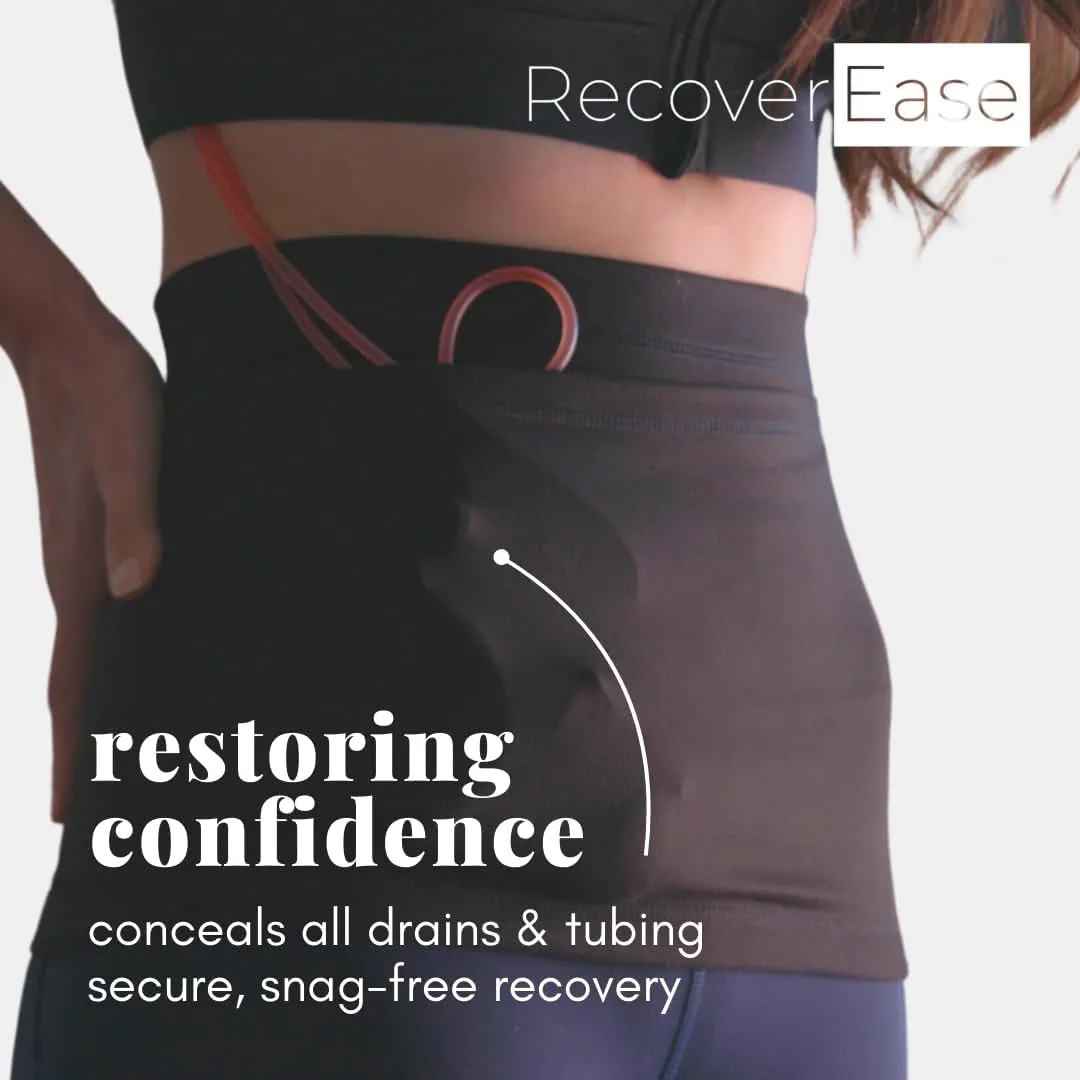 Mastectomy Drain Pouch for Breast Cancer Treatment & Recovery Supplies - Essential Post Surgery Must Haves & Recovery Gift - Comfortable Drain Holder Belt