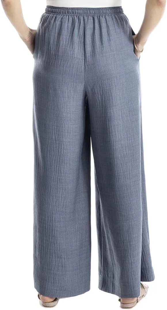 Max Studio Two Tone Texture Woven Drawstring Pant