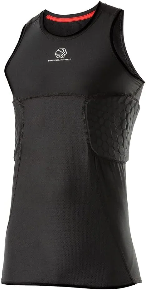 McDavid MD20220-00001-36 Hex Basketball Tank 3-Pad Black XXL