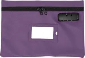 Medicine Bag | 12x8 Inch Med Bag | Medication Bag for Traveling | Locking Zipper Pouch Organizer (Purple)
