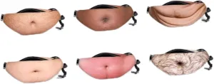 Men's and Women's Belly Fanny Pack Anti-theft Secure Traveling Bag 3d Printed Pattern Money Pocket Waist Bag (06)