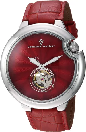 Men's CV0142 Cyclone Automatic Analog Display Red Watch