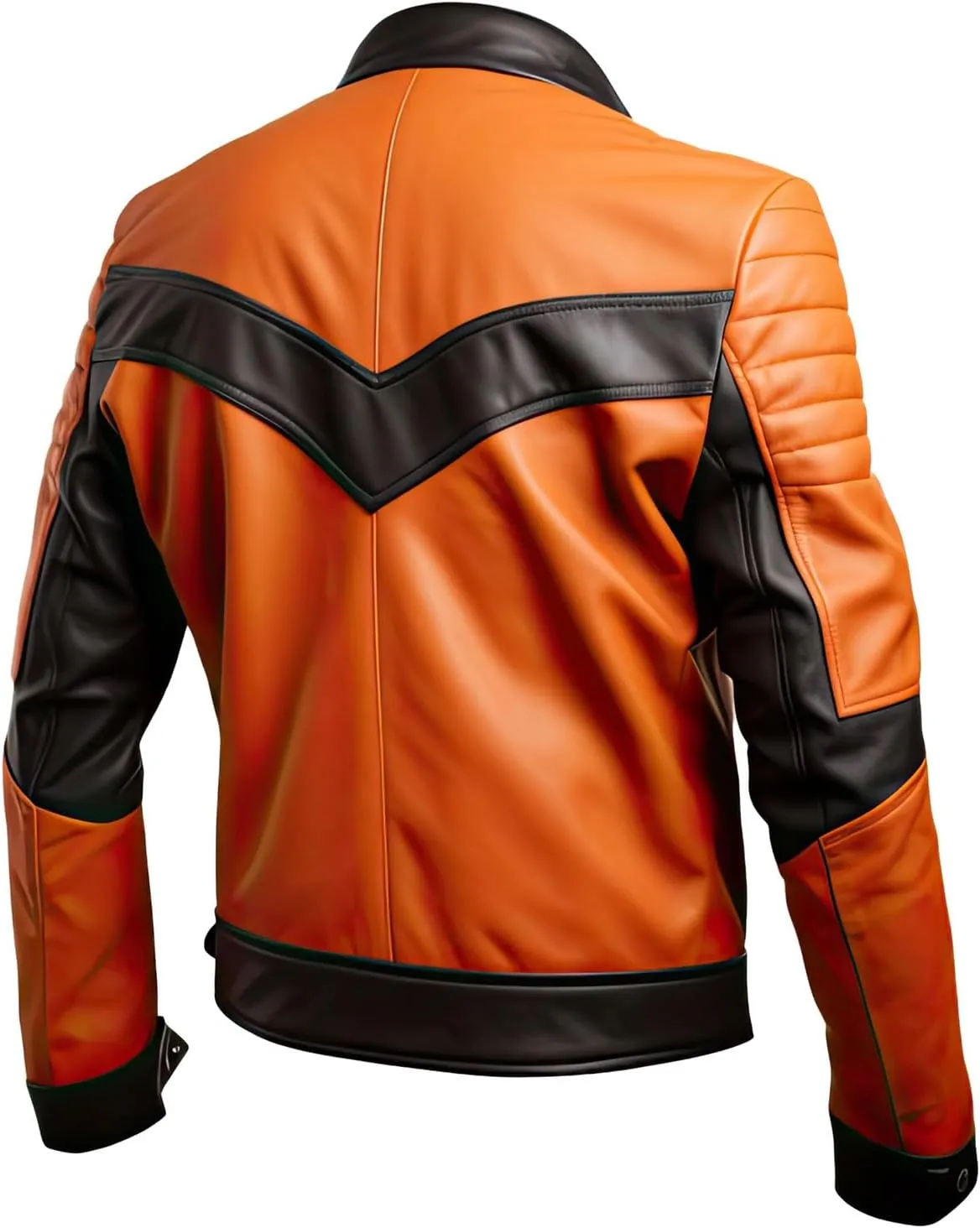 Men's Winter Warm Quilted Real Leather Jacket Stylish Perfect for Moto Racing & Riding Classic Biker Sportwear Coat