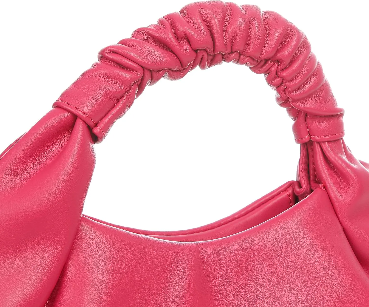 Mini Hobo Tote Bags for Women Soft Leather Clutch Purses for Women Cloud-Shaped Top Handle Bags