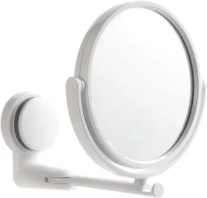 Mirror Suction Cup Type Folding Beauty Mirror Wall Hanging Viscose Dressing Mirror, Non-Perforated, Rotatable Cosmetic Mirror, Round
