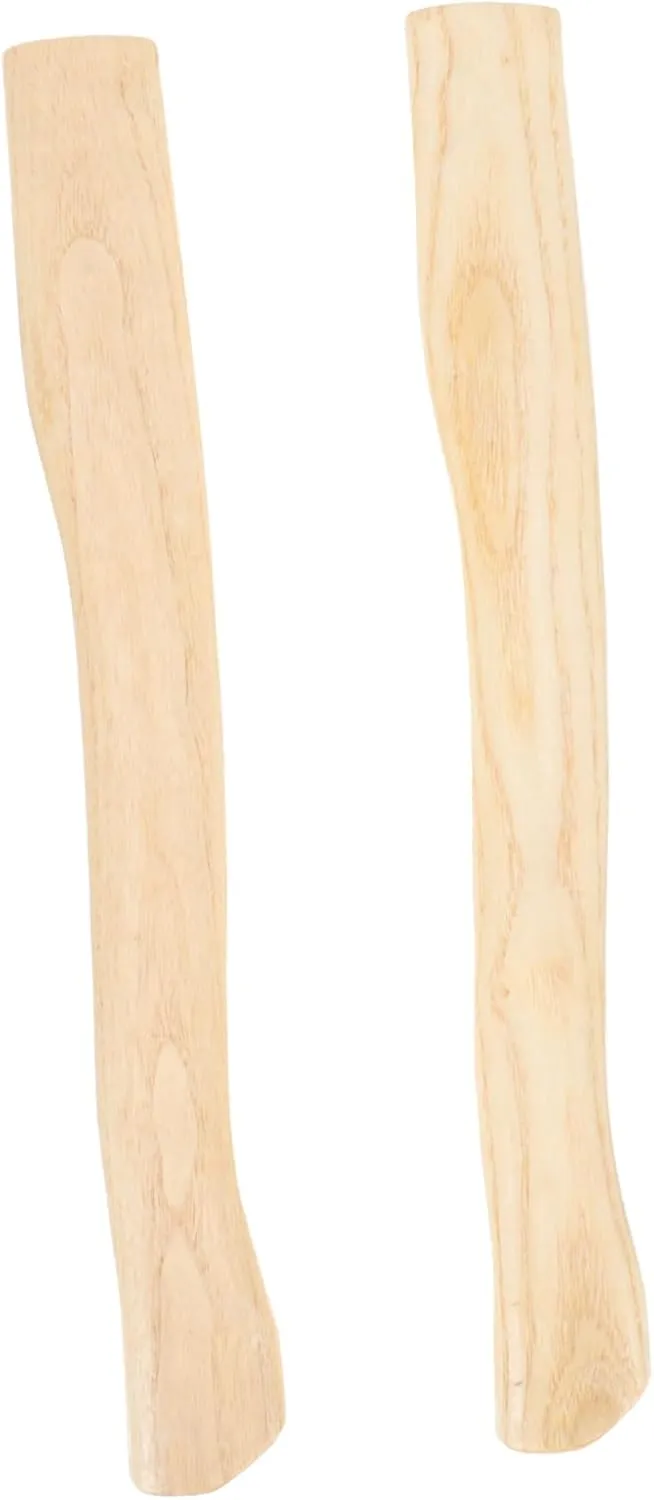 Mobestech 2Pcs Wooden Axe Handle Replacement Wooden Grip for Hatchet Compatible with Various Axes for Outdoor Activities Natural Material