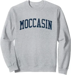 Moccasin AZ Vintage Athletic Sports JSN2 Navy Print Sweatshirt