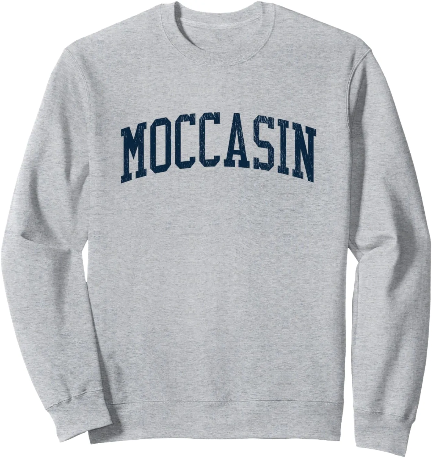 Moccasin AZ Vintage Athletic Sports JSN2 Navy Print Sweatshirt