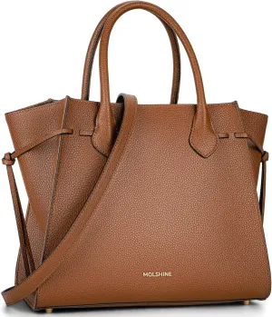 molshine Genuine Leather Tote Bags,Large Capacity Casual Top Handle Shoulder Handbag Crossbody Bag for Women Lady DLK0020