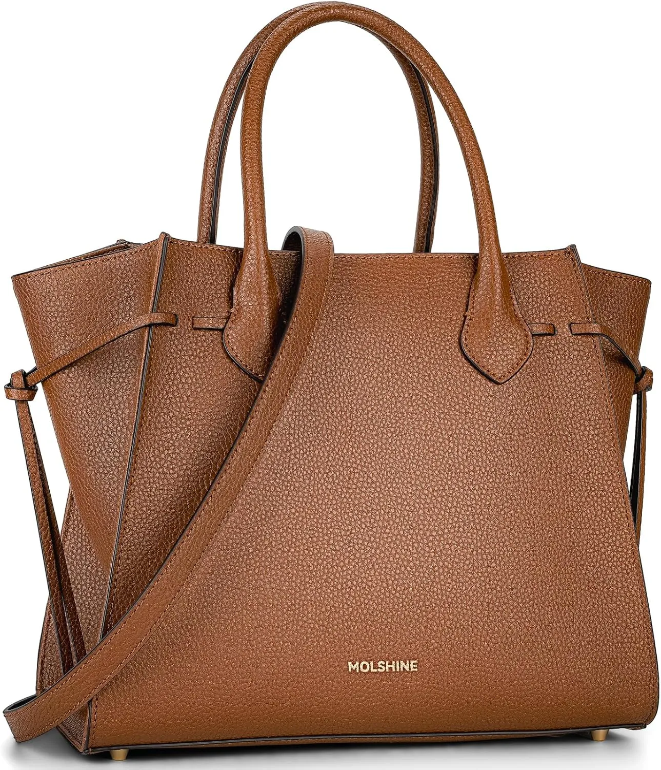 molshine Genuine Leather Tote Bags,Large Capacity Casual Top Handle Shoulder Handbag Crossbody Bag for Women Lady DLK0020