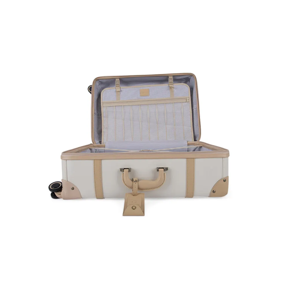 Mosafer Vintage Check-In Medium Cream White