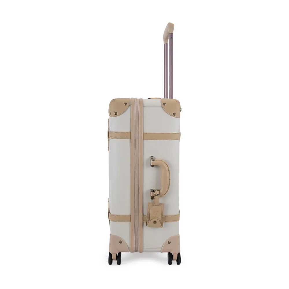 Mosafer Vintage Check-In Medium Cream White