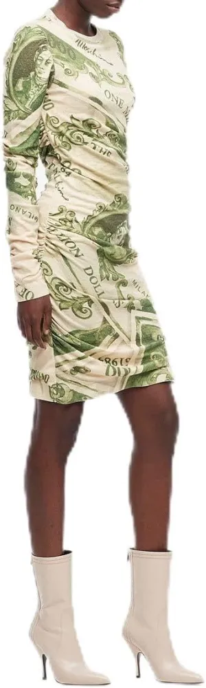 MOSCHINO Money Print Dress