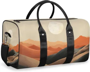 Mountain Valley Travel Duffle Bag for Women Men Gym Duffel Foldable Bag Waterproof Weekender Sunset Landscape Duffle Tote