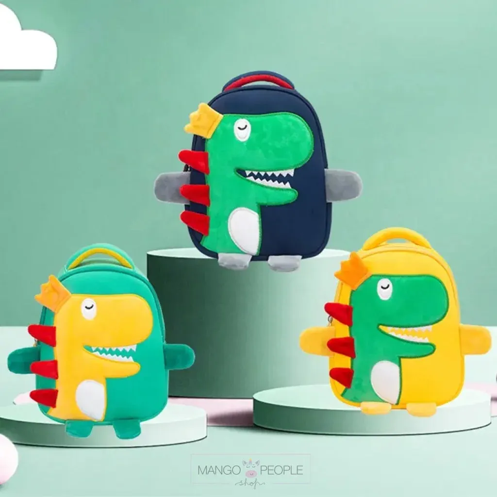 My Cute Dino Design Cartoon Backpack for Kids