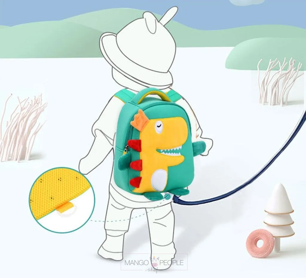 My Cute Dino Design Cartoon Backpack for Kids