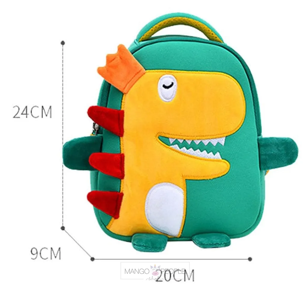 My Cute Dino Design Cartoon Backpack for Kids