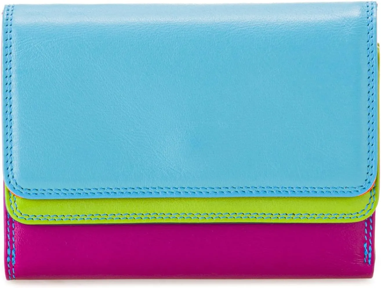 mywalit Double-Flap Wallet Leather Purse | 6 Credit Card Slots | ID Window, Coin Pockets & Pen | Liguria | Classy & Compact Accessory for Men & Women | Perfect for Everyday Use