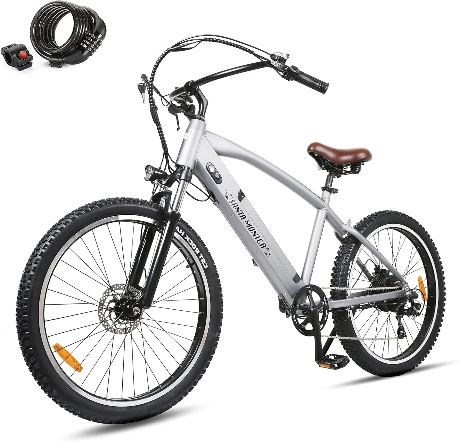 NAKTO Electric Bike 1000W Ebike 26'' Electric Bicycle, 35MPH Adults Electric Mountain Bike with Removable Battery