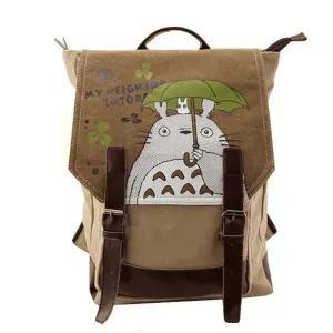 Natsume Girls Canvas Backpack with Anime Print Design