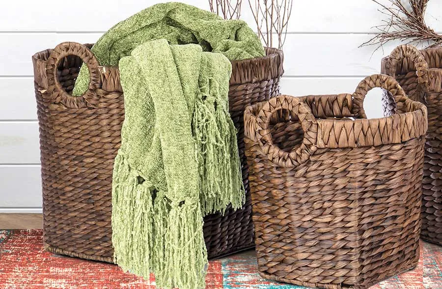 Nesting Hyacinth Storage Baskets, Set of 4
