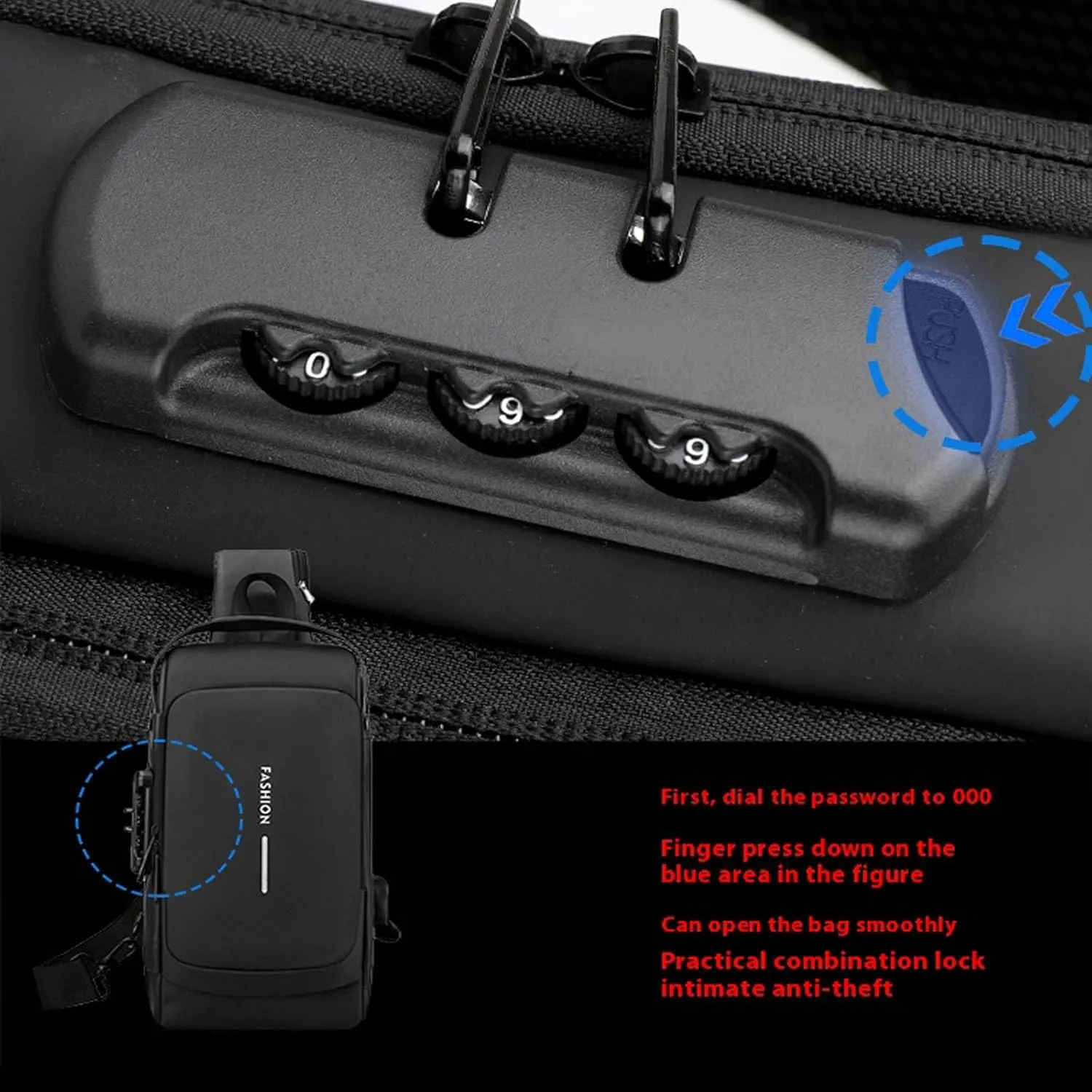 New Carbon Fiber Streamline Anti-Theft Sling Bag, Waterproof Crossbody Bag with USB Charging Port for Travel and Gym