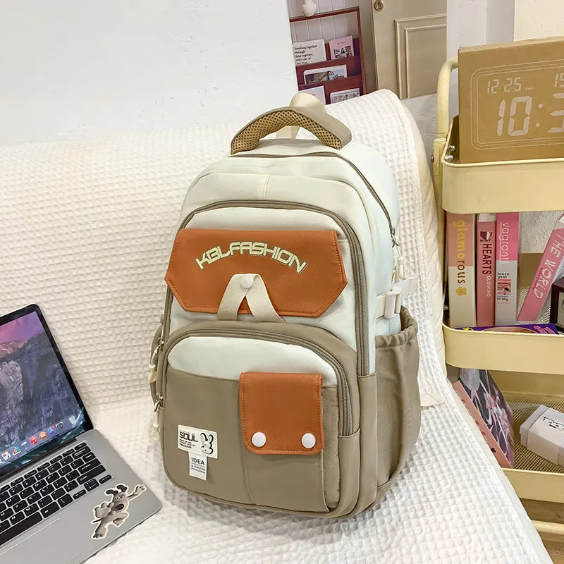 New High School And College Student Schoolbag Spine Protection Large Capacity
