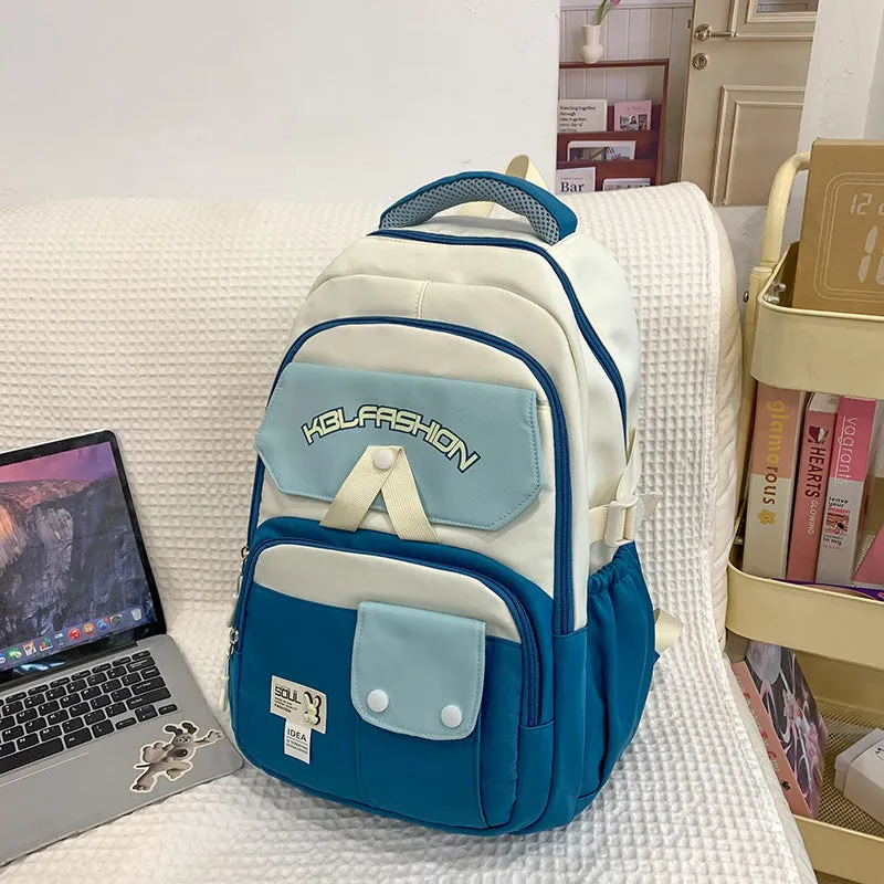 New High School And College Student Schoolbag Spine Protection Large Capacity