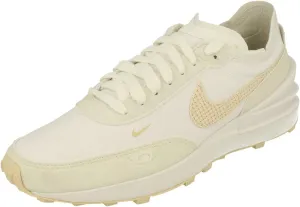 Nike Womens Waffle One ESS Leather Textile Summit White Fossil Trainers 7.5 US