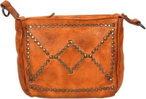 Nmbgr107Tan Cross Body I Vintage Handmade Genuine Cowhide Leather Women Bag Western Handbag Purse
