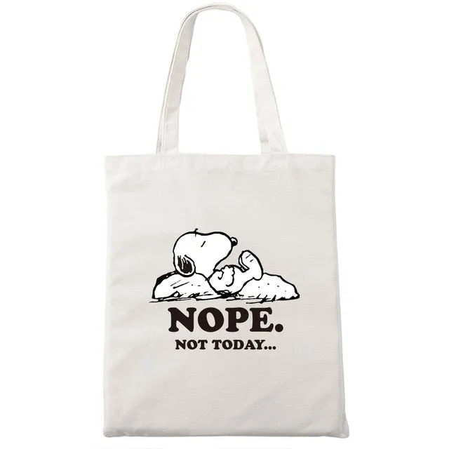 Nope Cat Shopping Tote Bag