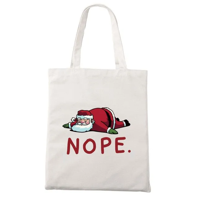 Nope Cat Shopping Tote Bag