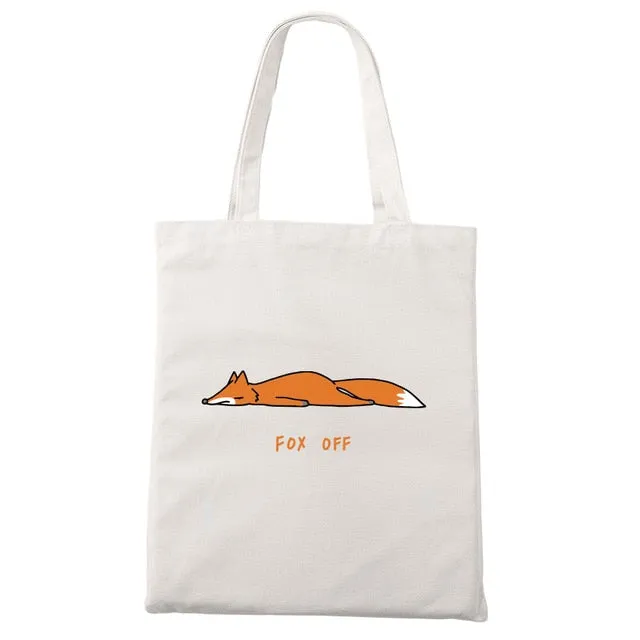 Nope Cat Shopping Tote Bag