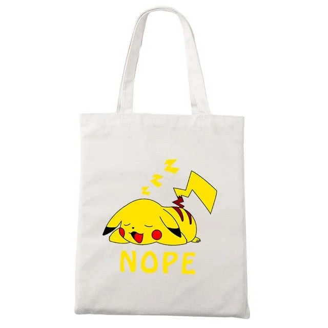 Nope Cat Shopping Tote Bag