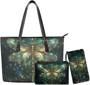 Novelty Handbag Wallet Purse for Women,Handbag Wallet Combo Personalized Hobo Bag Work Tote Bag with Wallet Set