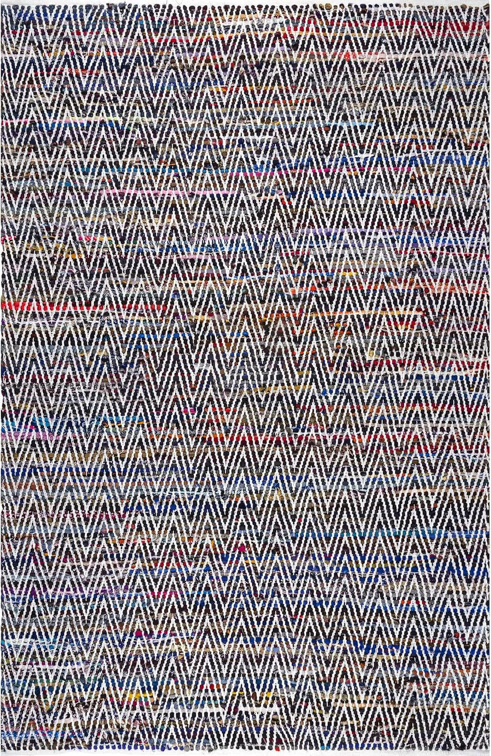 nuLOOM Rochell Hand Woven Chevron Area Rug, 5x8, Indigo