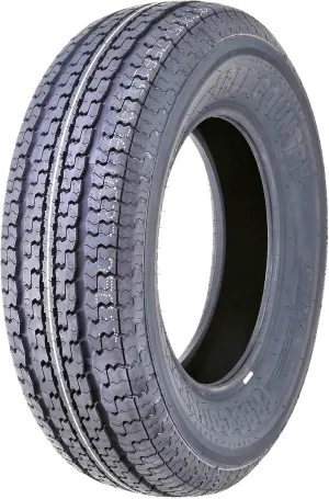 One Premium FREE COUNTRY Trailer Tire ST 205/75R14 8PR Load Range D w/Featured Side Scuff Guard