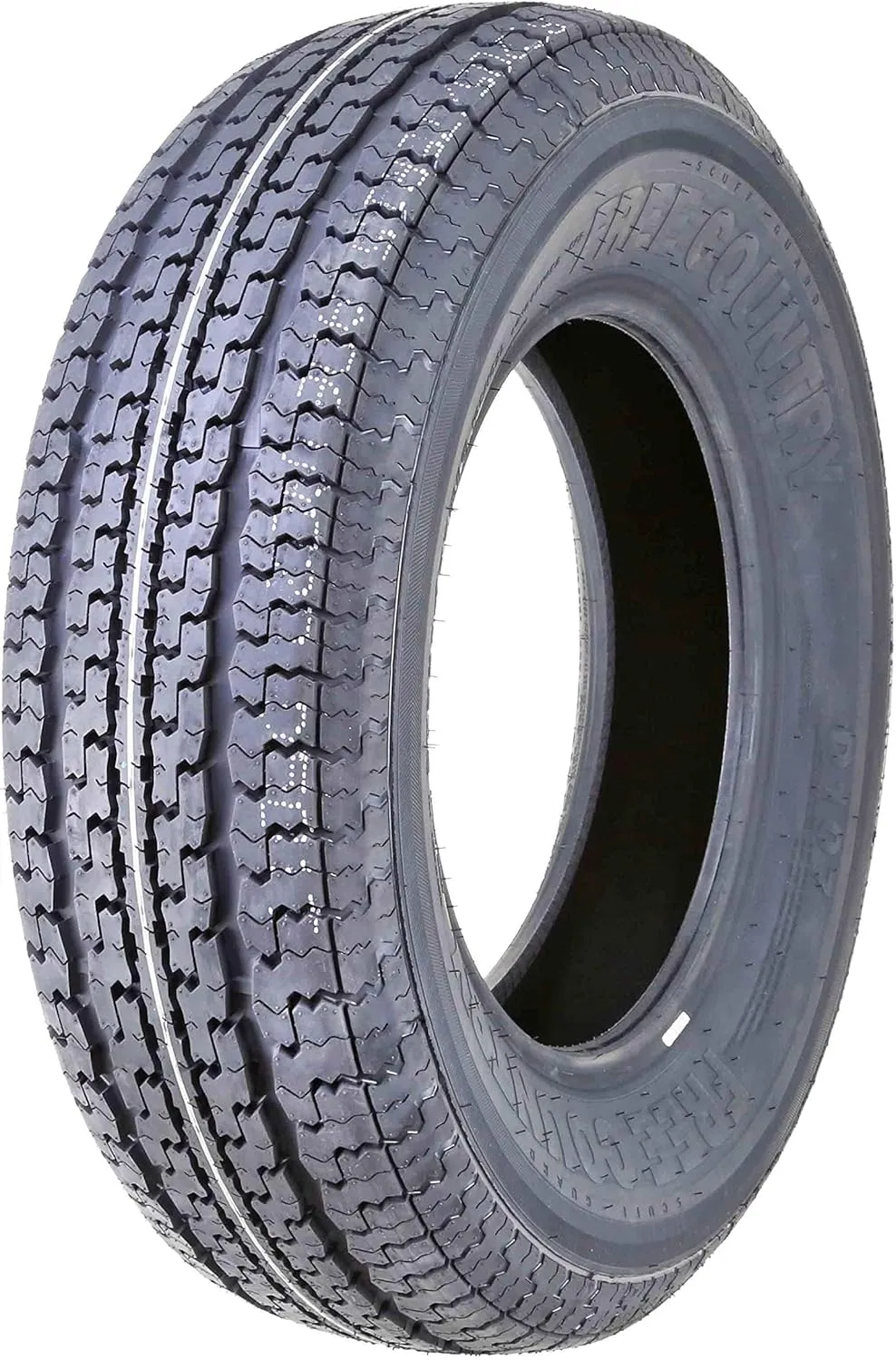 One Premium FREE COUNTRY Trailer Tire ST 205/75R14 8PR Load Range D w/Featured Side Scuff Guard