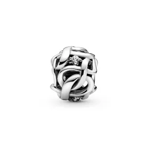 Openwork Woven Infinity Charm