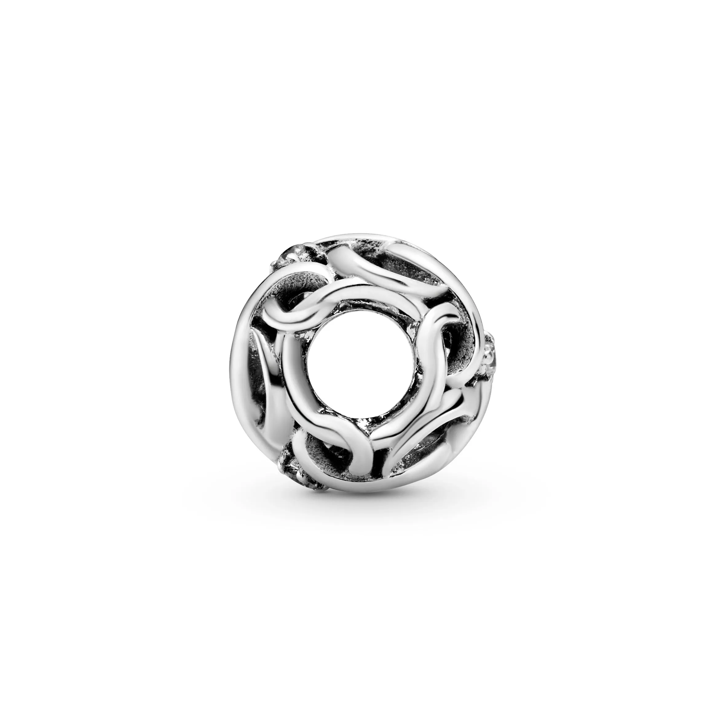 Openwork Woven Infinity Charm