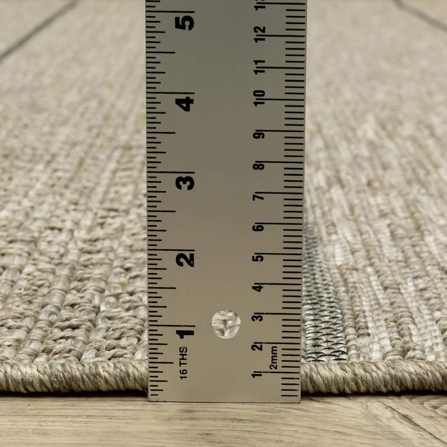 Oriental Weavers Tortuga Indoor/Outdoor Rug - TR01A - 1'10" x 7'6" - in Tan/Beige - Classic Casual Style, Water, Stain and Fade Resistant, Hose Clean, Patio, Outdoor Living Area Rug