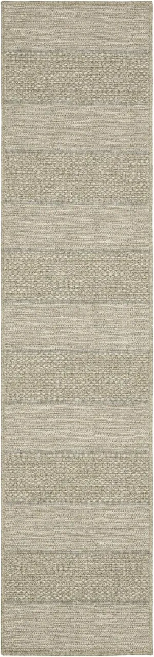 Oriental Weavers Tortuga Indoor/Outdoor Rug - TR01A - 1'10" x 7'6" - in Tan/Beige - Classic Casual Style, Water, Stain and Fade Resistant, Hose Clean, Patio, Outdoor Living Area Rug