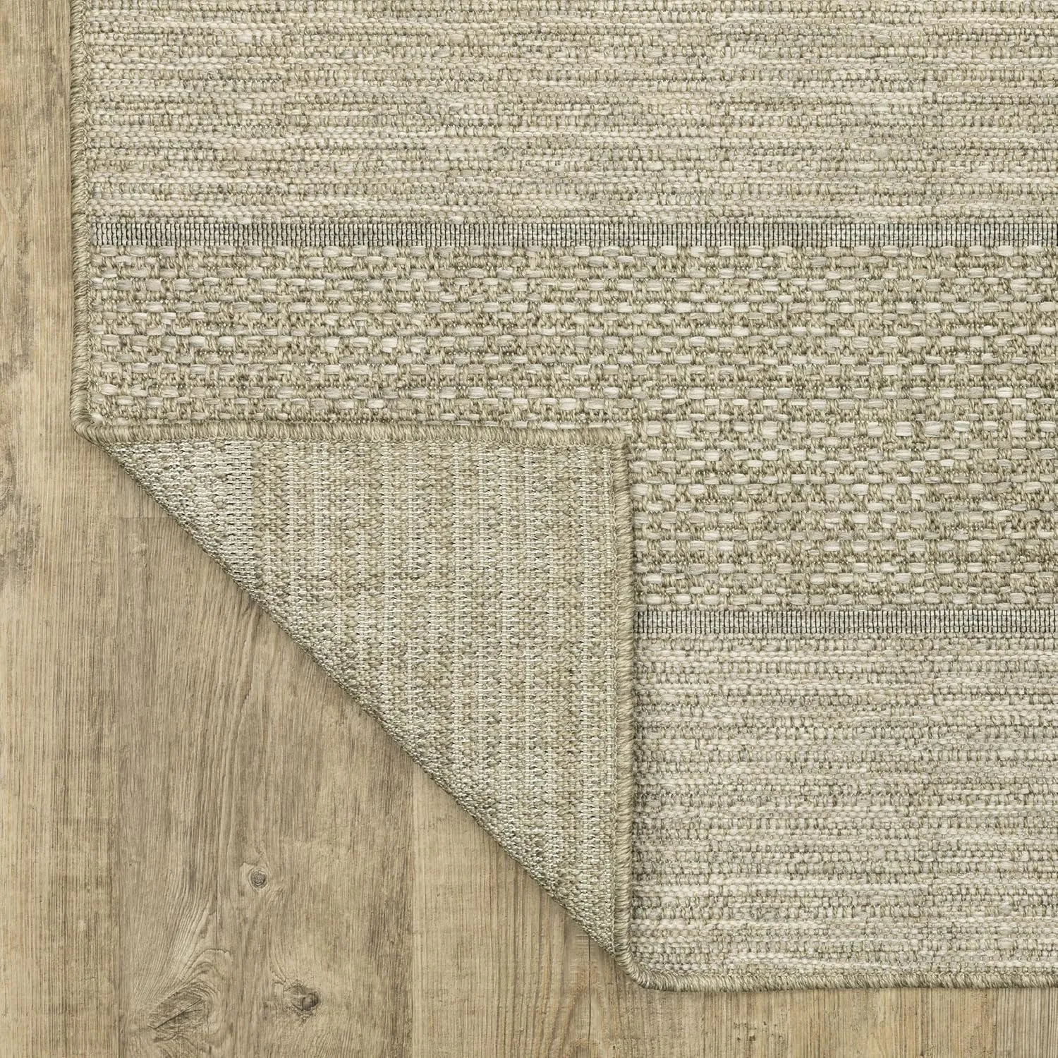 Oriental Weavers Tortuga Indoor/Outdoor Rug - TR01A - 1'10" x 7'6" - in Tan/Beige - Classic Casual Style, Water, Stain and Fade Resistant, Hose Clean, Patio, Outdoor Living Area Rug
