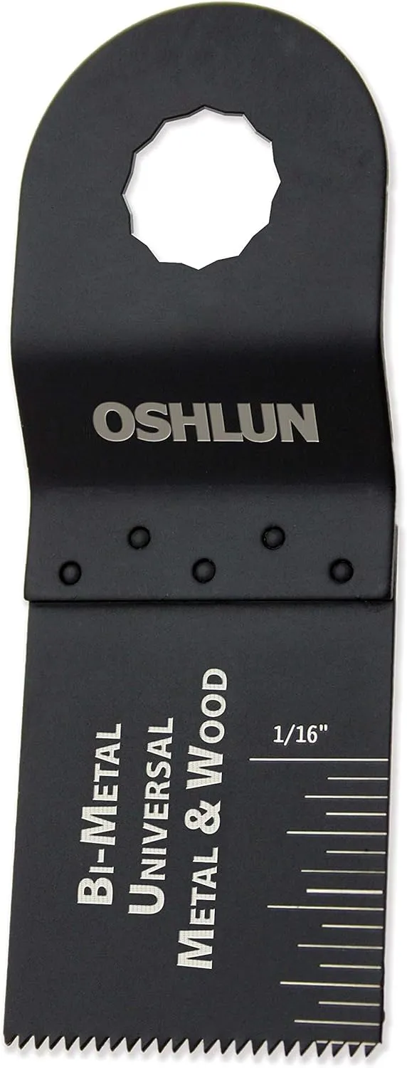 Oshlun MMR-0103 1-1/3-Inch Universal Bi-Metal Oscillating Tool Blade for Rockwell or Worx SoniCrafter Hex, 3-Pack