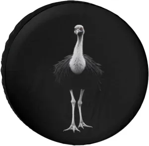 Ostrich Spare Tire Cover Oxford Tire Cover Wheel Cover Protectors Universal Fits for Truck Campers 16inch
